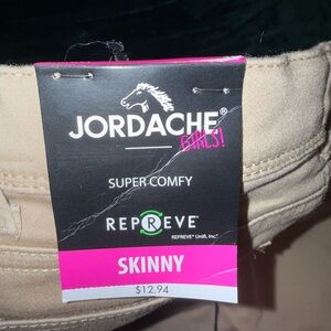Jordache Girls' Skinny Pants in Beige